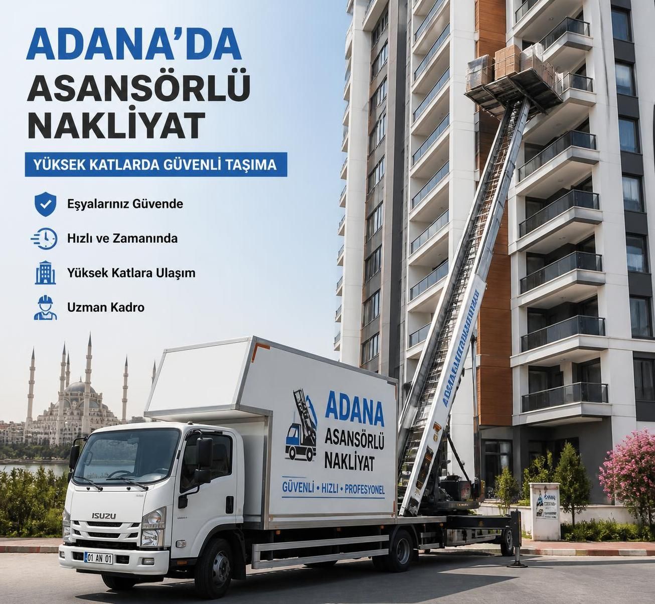 adana'da nakliyede güvenli ve ekonomik çözümler sunuyoruz. eşyalarınızın güvenle taşınması için profesyonel hizmetlerimizle yanınızdayız.