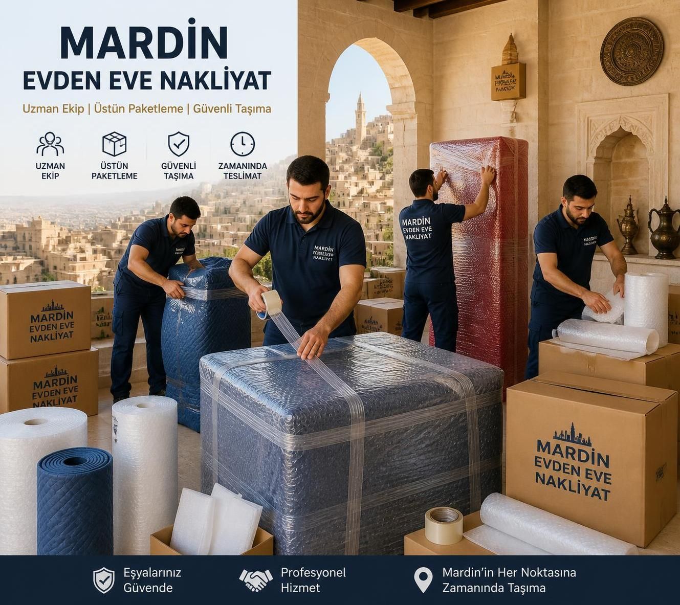 mardin'de evden eve nakliyatta güvenilir ve pratik çözümler sunuyoruz. eşyalarınızı özenle taşıyan profesyonel hizmetlerimizle taşınma sürecinizi kolaylaştırın.