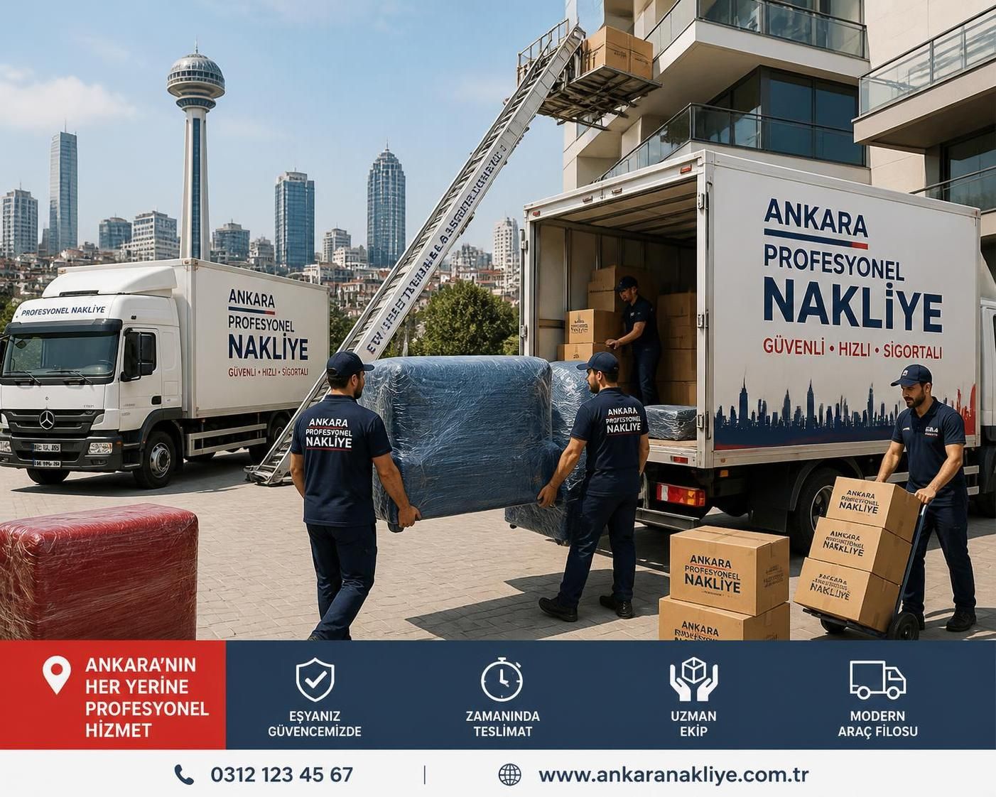ankara nakliye firmaları ile uygun fiyatlı ve güvenilir taşımacılık hizmetleri sunuyoruz. eşyalarınızı güvenle taşıyacak profesyonel ekiplerimizle hemen iletişime geçin.